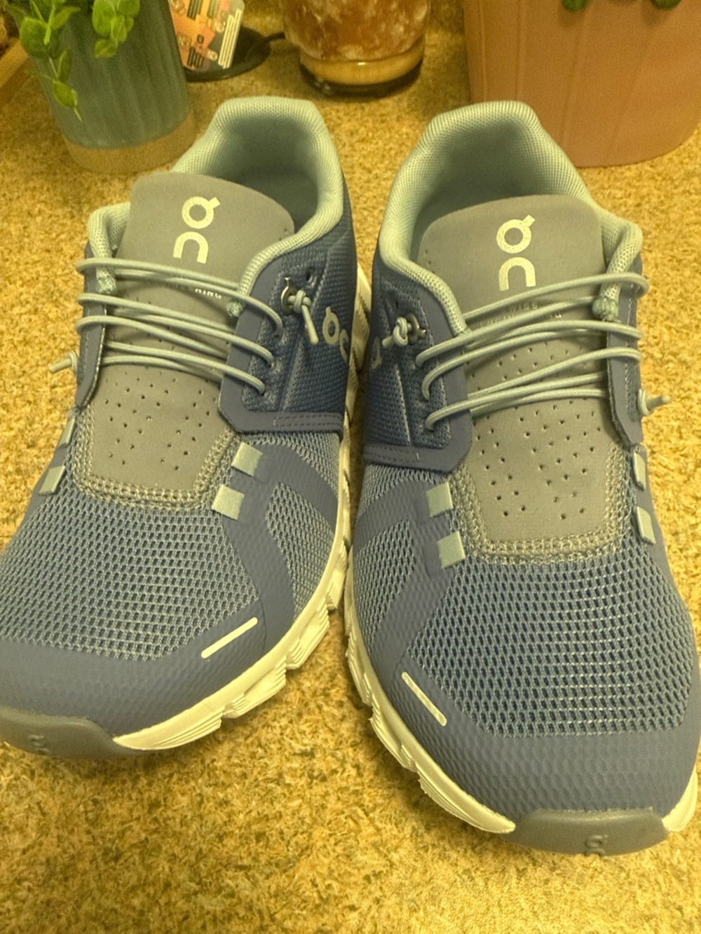 On Cloud Running Purple and White Women's Cloud Sneakers